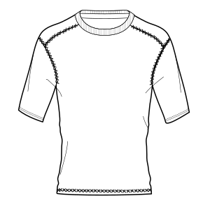 Fashion sewing patterns for Sports T-Shirt 6971